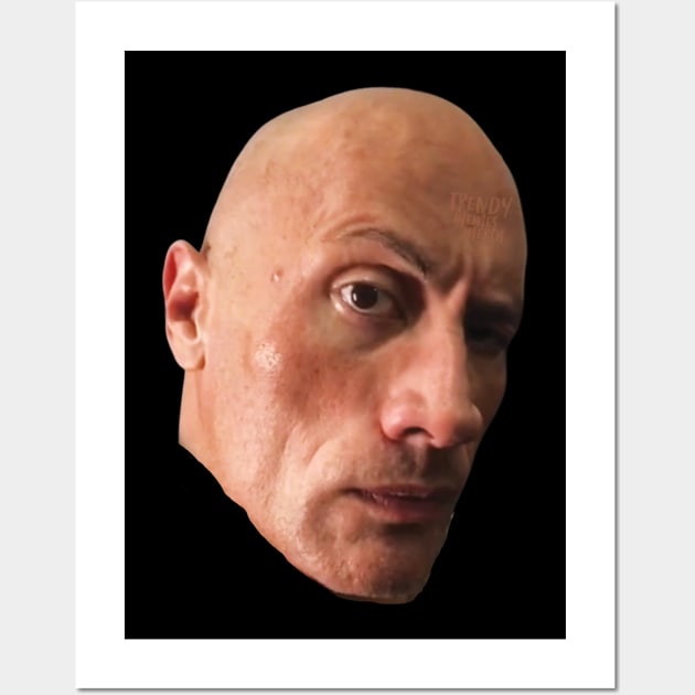The Rock Eyebrow Raise Face Meme The Rock Eyebrow Raise Face Meme Posters and Art Prints